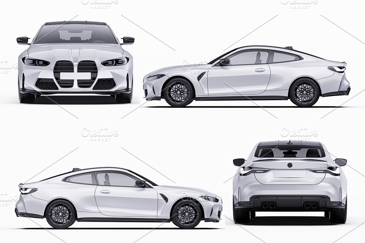 Performance Sport Coupe Mockup Set, an Advertising Mockup by Halal Graphic Studio (Photo 11 of 12)