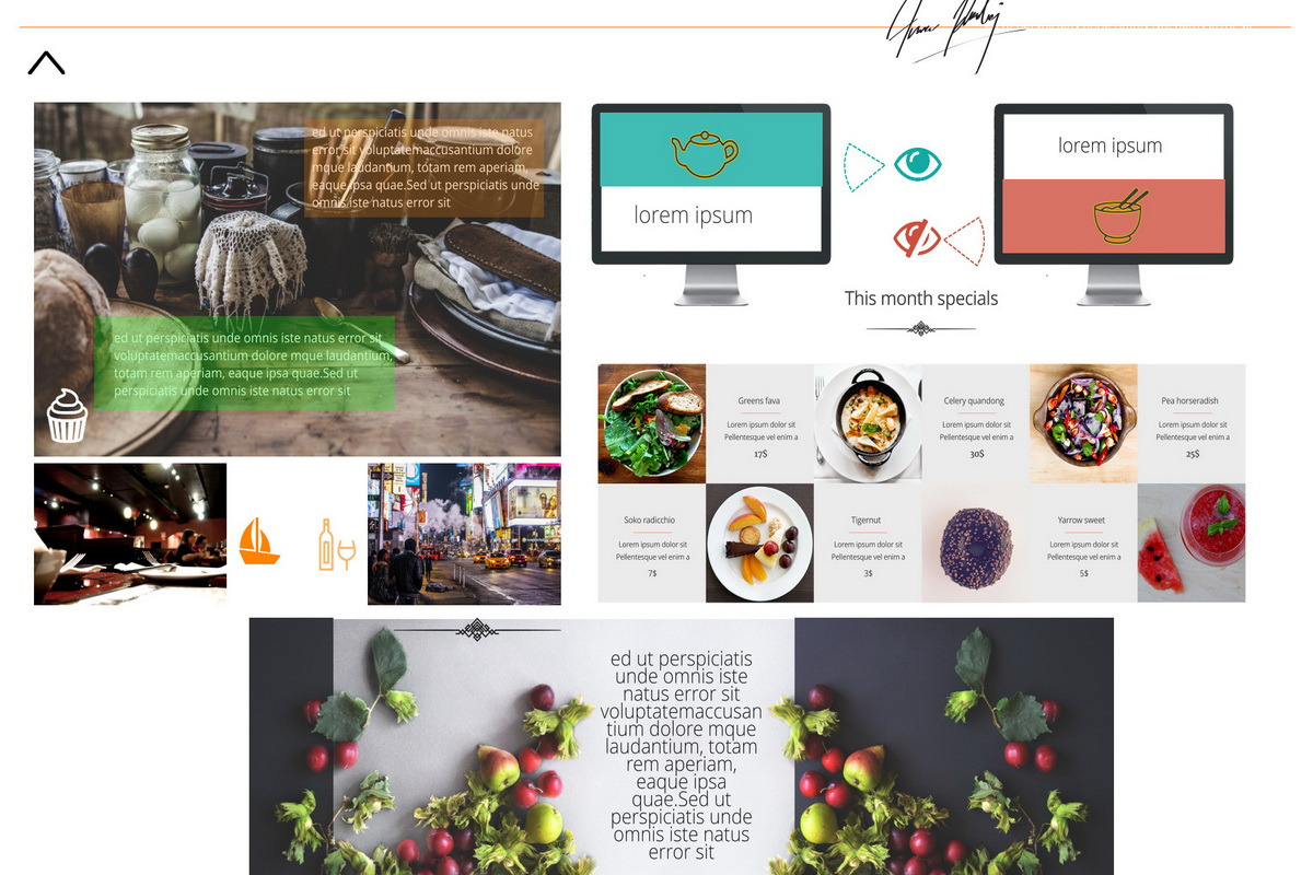 Restaurant Psd Web Template, a Landing Page Template by nihattasarim.com (Photo 3 of 7)