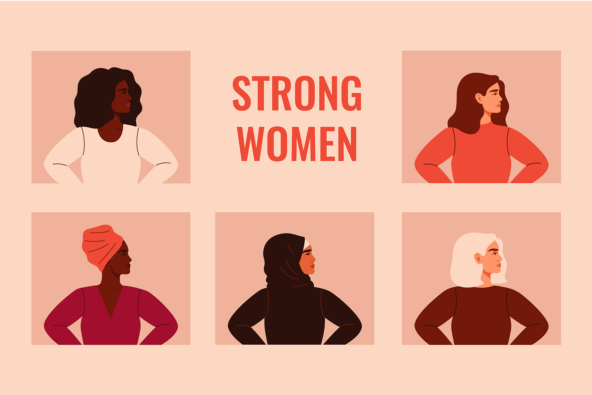 Strong women together, a Person Illustration by Mary Long (Photo 1 of 4)