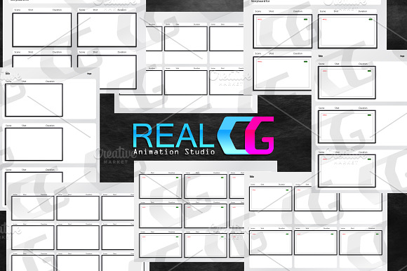 HDTV storyboard storyboard template preview 3