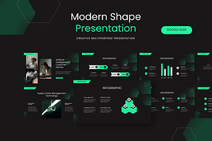 Modern Shape - Google Slide, a Presentation Template by AQR Studio