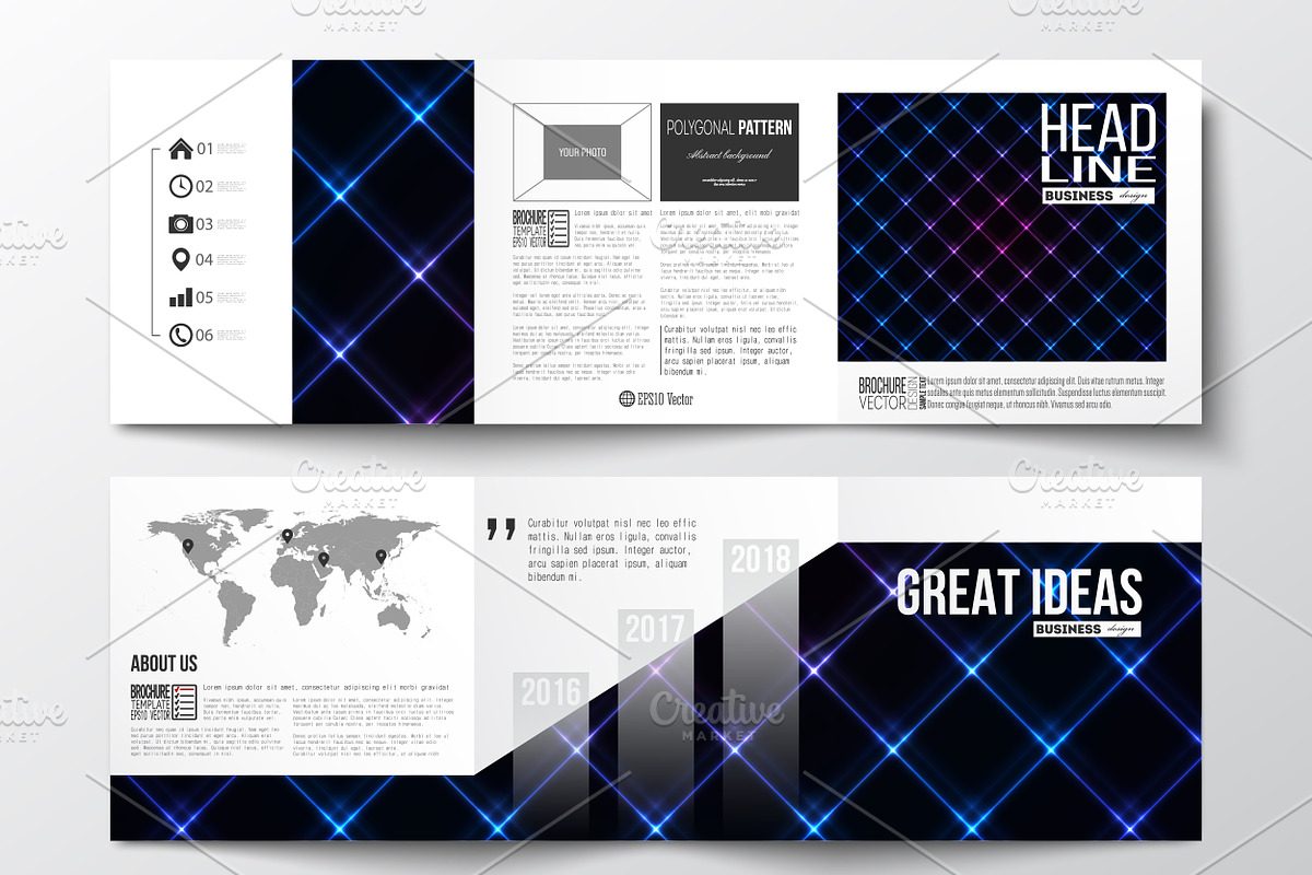 Bundle of 25 brochure templates, a Decorative Illustration by VectorShop (Photo 15 of 25)