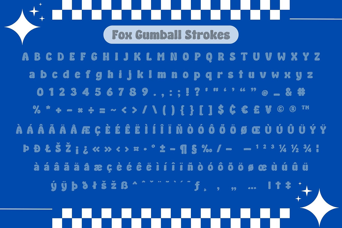 Fox Gumball : 4 Font Styles, a Symbol Font by Fox7 By Rattana (Photo 11 of 12)