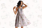Cute Baby Bunny Seamless Pattern, a Pattern Graphic by StudioGlouna (Thumbnail 4 of 5)