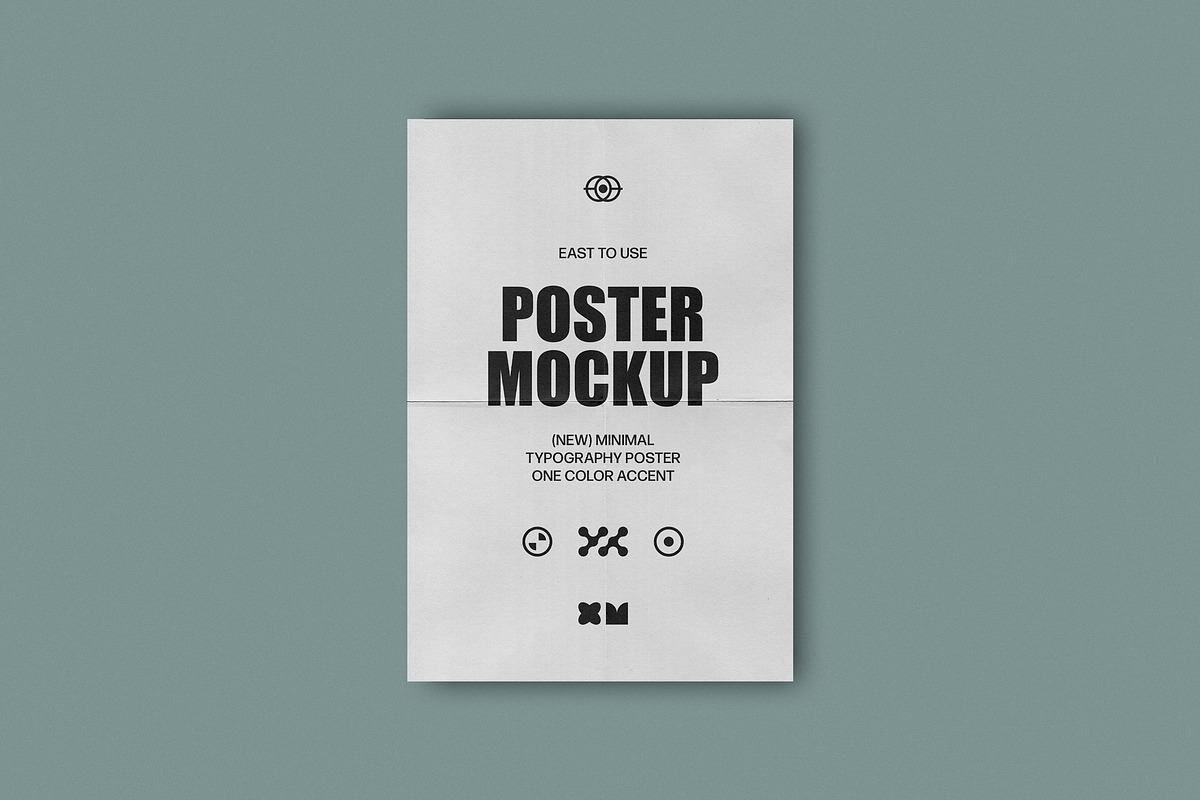 Folded Poster Mockup, an Advertising Mockup by Design Squad (Photo 5 of 5)