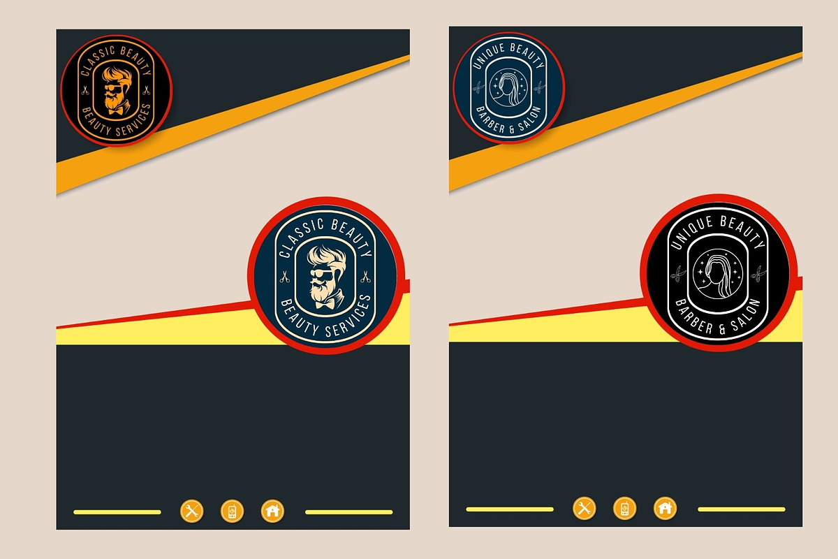 Chic Beauty Logo Templates, a Branding & Logo Template by Mishek Munene (Photo 8 of 8)