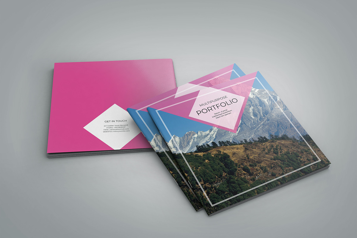 Multipurspose Square Portfolio, a Brochure Template by retrographix (Photo 3 of 9)