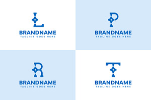 Letter L P R T Star Logo Set, a Branding & Logo Template by Pray Art Design Studio