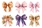 Autumn Coquette Bows Clipart, an Illustration by Daily.Designs (Thumbnail 5 of 5)