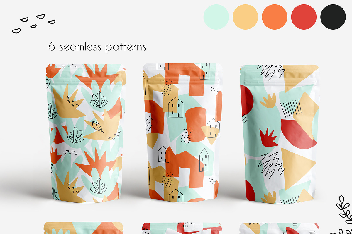 Shape and contour collage ma, a Pattern Graphic by Cozy pattern shop (Photo 2 of 8)