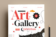 Art Gallery Event Flyer Poster, a Flyer Template by MightyDesign (Thumbnail 2 of 7)
