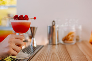 Cocktail bar barkeeper service hand, a Food & Drink Photo by Photo Drive Studio