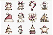 Watercolor Christmas Clipart, an Illustration by Sublimation Artist (Thumbnail 3 of 6)