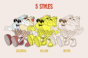 Twins - Characters Collection, an Object Illustration by Alina Sh (Thumbnail 2 of 13)