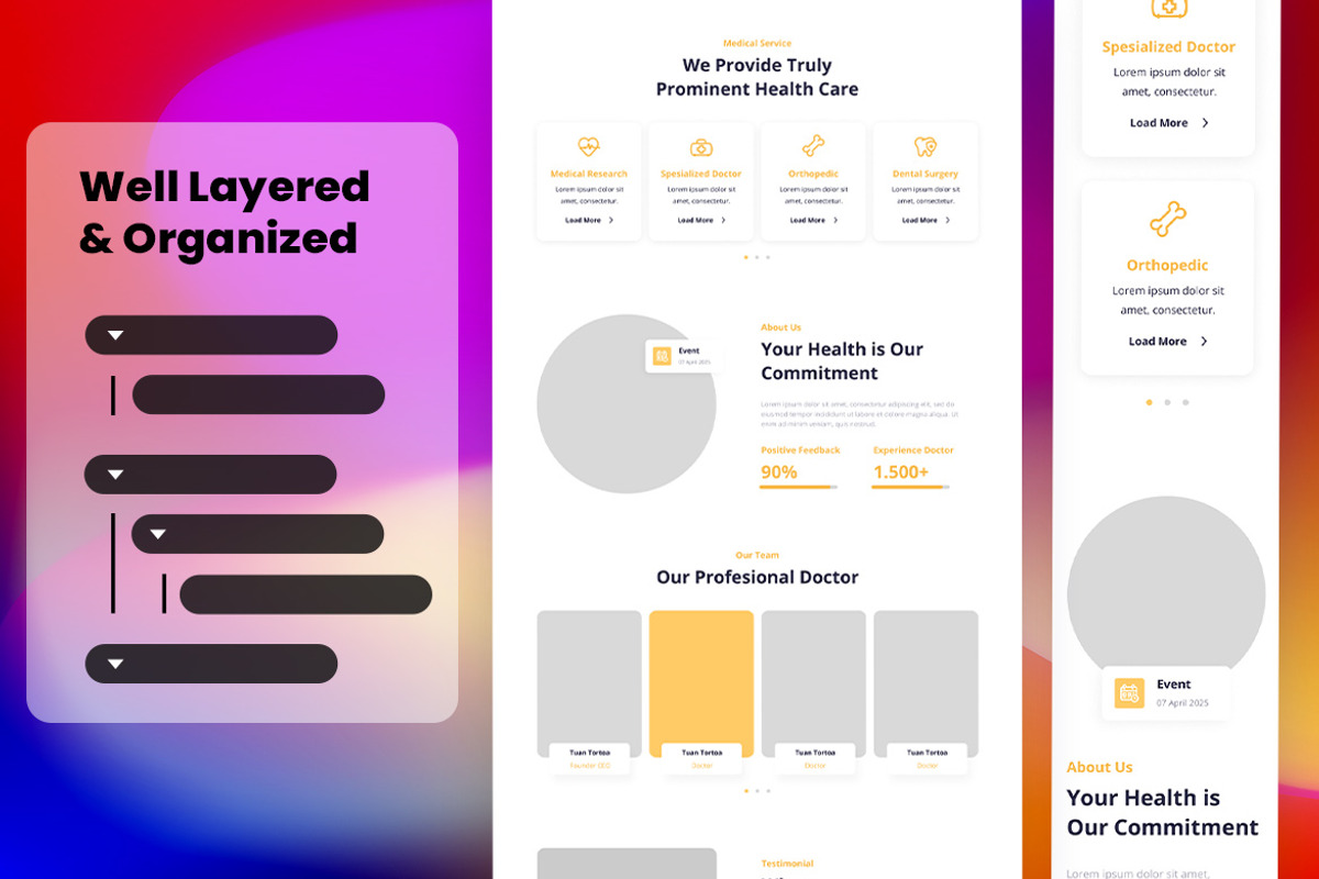 Healthcare Wireframe Website 27, a Wireframe Template by INSPR STD (Photo 3 of 4)