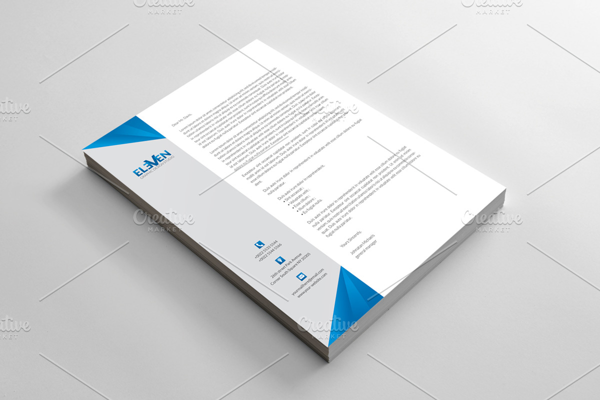 Corporate Letterhead, a Stationery Template by BettyDesign (Photo 2 of 7)