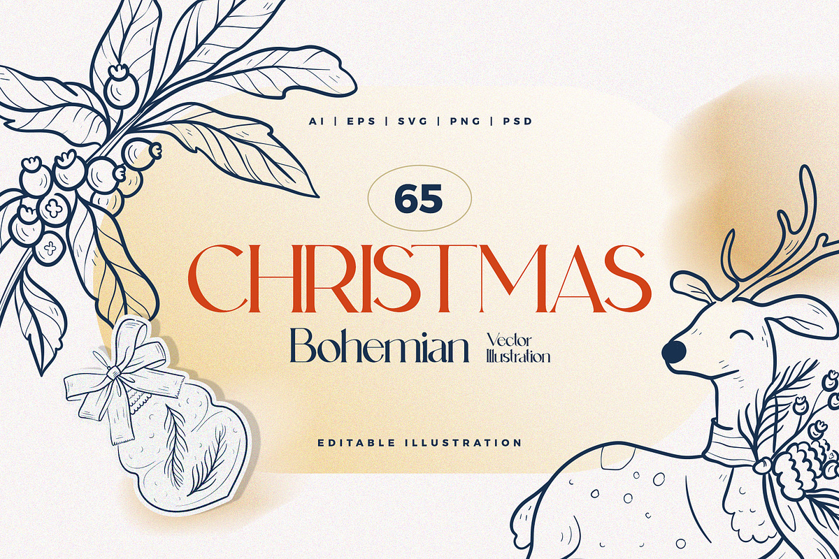 Xmas Bundle | 11 in 1 | 2 500, a Decorative Illustration by KetteCreate (Photo 40 of 58)