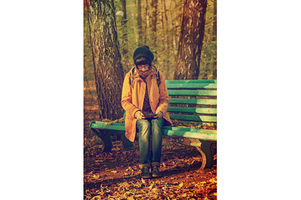 Hipster girl in a park, a Person Photo by Nature and travel