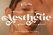 Peachy Retro - Modern Retro Serif, a Serif Font by Dharmas Foundry (Thumbnail 6 of 14)