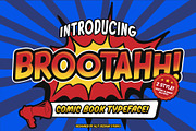 Brootahh Comic Typeface, a Sans Serif Font by alit design (Thumbnail 1 of 16)