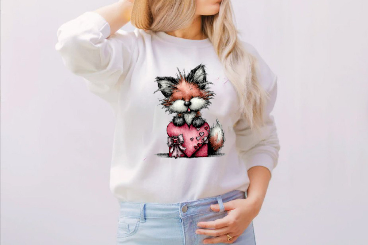 Valentine Valentine Fox Clipart Bund, an Illustration by SVGArt (Photo 5 of 8)