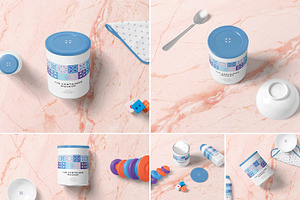 Round Tin Container Mockups