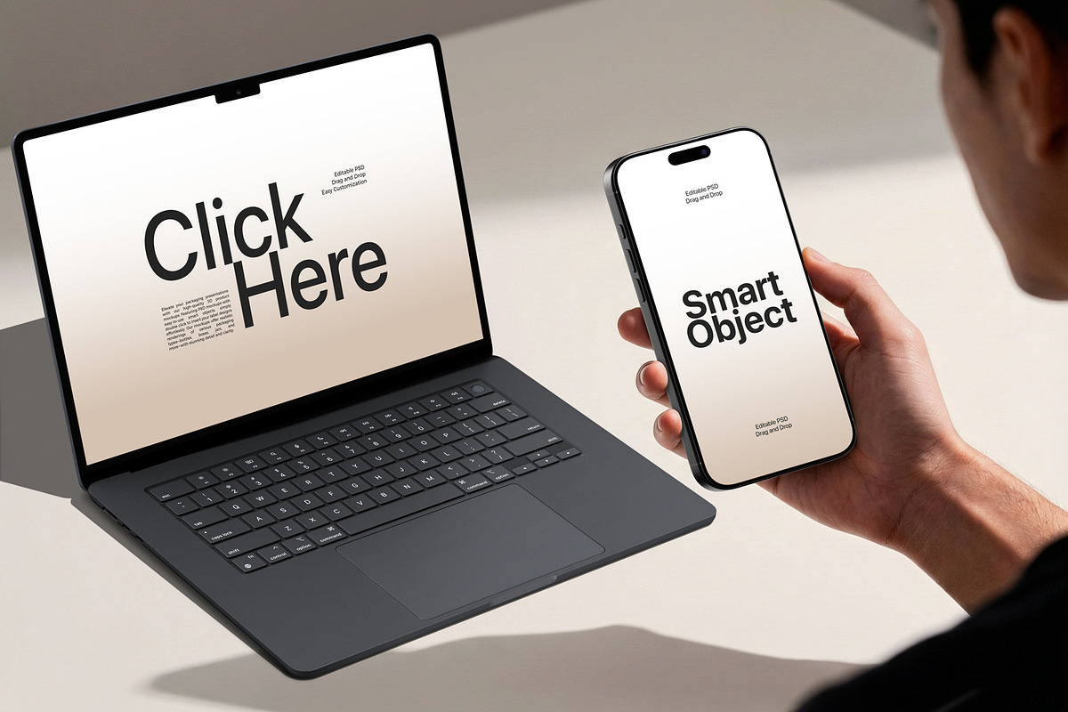 Realistic Multi Device Mockup, a Device Mockup by Ram Studio LLC