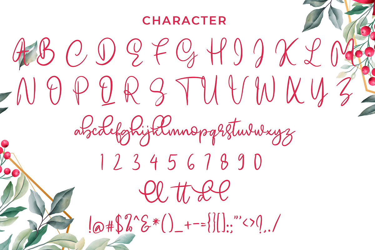 Emellyn Modern Calligraphy Font preview 6