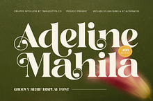 Adeline Mahila Groovy Serif Font