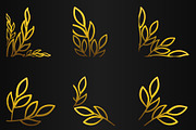 Golden Floral Corner V1, an Object Graphic by sekitarief (Thumbnail 3 of 3)