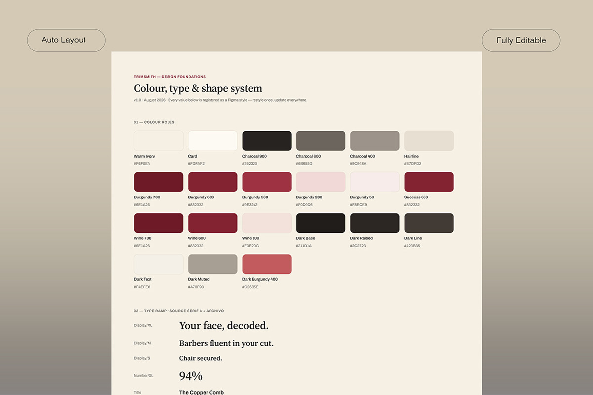 AI Barber Booking & Style Advisor, an UI Kit Template by Pitchlook.Studio (Photo 4 of 4)