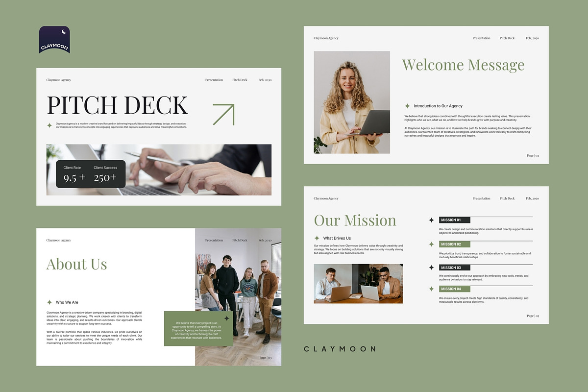 Pitch Deck, a Presentation Template by Claymoon Lab (Photo 2 of 7)