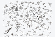 Animals World Map, an Animal Illustration by GooseFrol (Thumbnail 3 of 3)