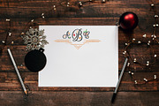 Christmas Colors Monogram Font, a Handwritten Font by Leah Design (Thumbnail 4 of 10)