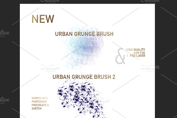 Urban Grunge Brush Set preview 6
