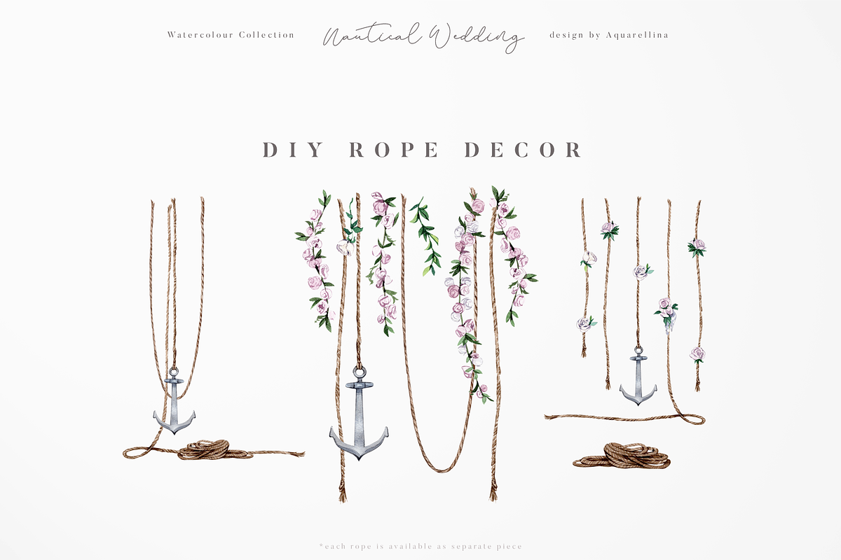 Nautical Beach Wedding Illustrations, a Decorative Illustration by Aquarellina (Photo 31 of 34)