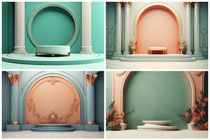 20 Baroque Podium Backgrounds