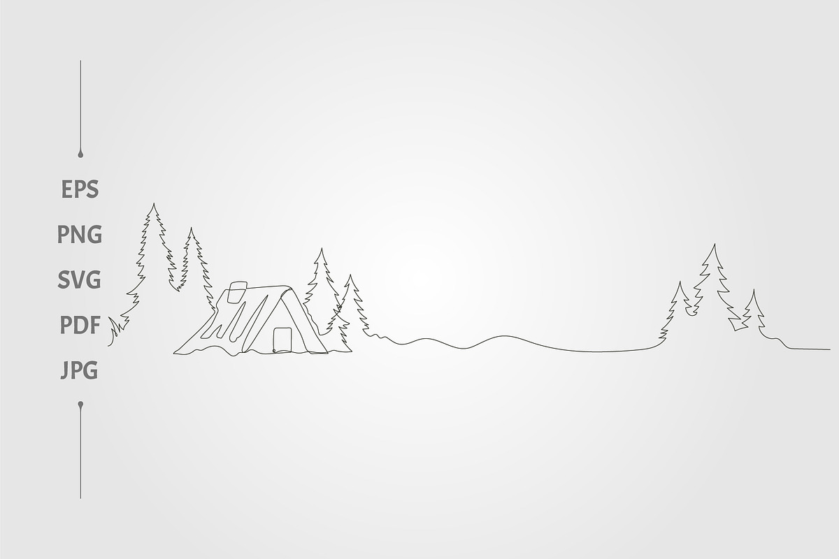 Abstract cabin pine trees, an Object Graphic by lawoel (Photo 2 of 3)