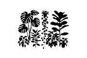 50 Botanical Garden Silhouette bundl, an Illustration by Designs_River (Thumbnail 26 of 51)