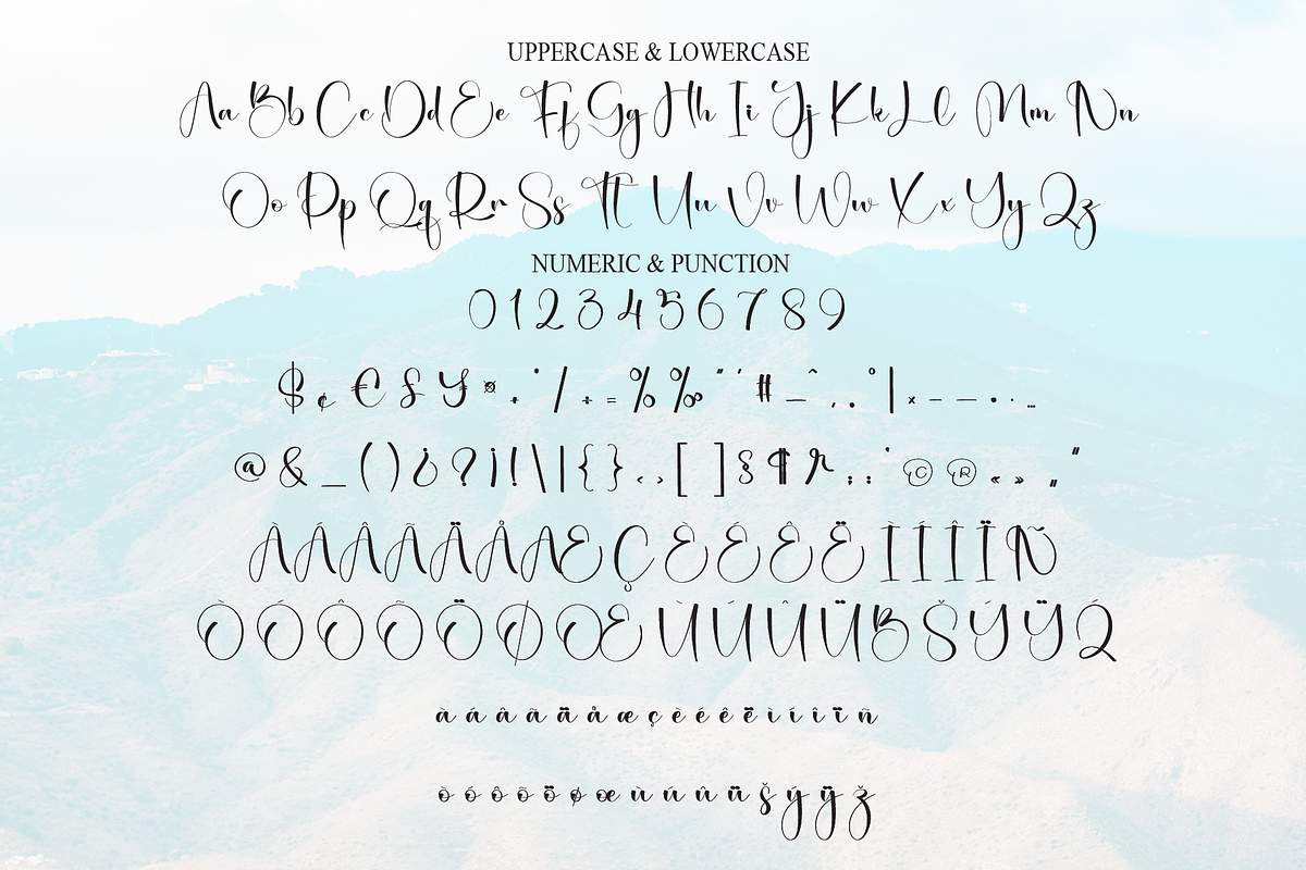 Kamala Mountain | Script Font, a Handwritten Font by Scratchones (Photo 7 of 9)