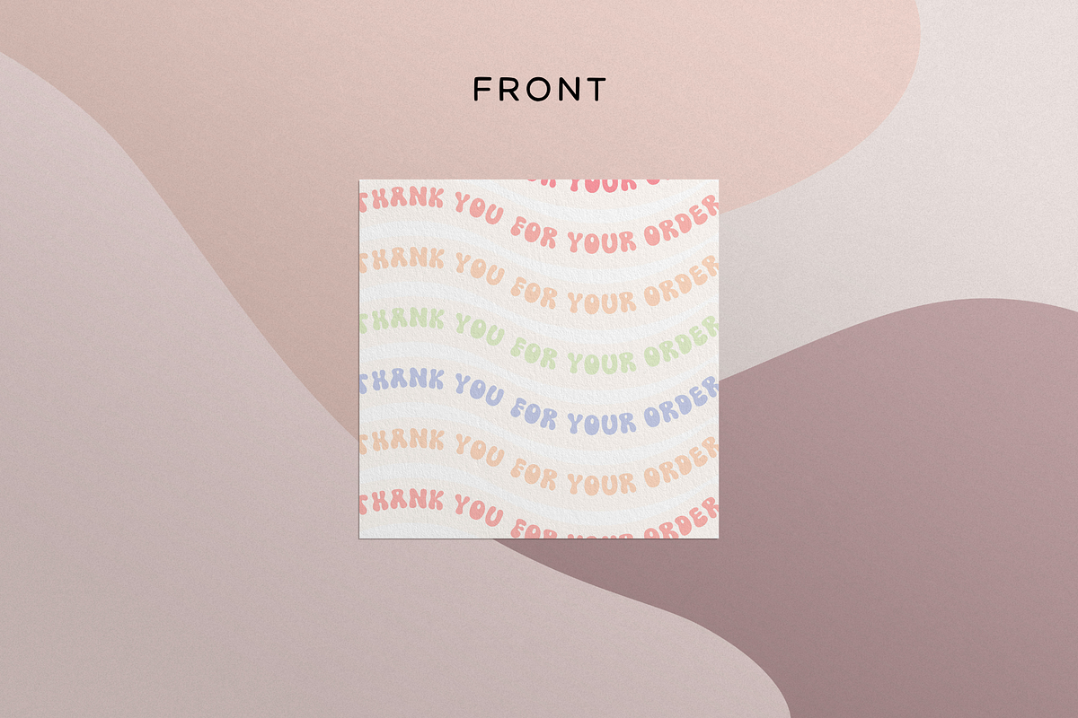 Thank you card Canva template, a Flyer Template by Hellohastore (Photo 3 of 9)