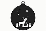Christmas Laser Cut Ornament Bundle, a Graphic by Designer_Momina (Thumbnail 4 of 14)