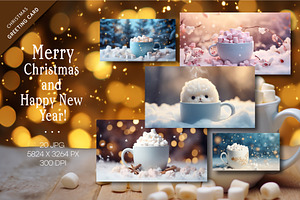 Christmas Mug with marshmallow., a Decorative Illustration by KENO Mascots