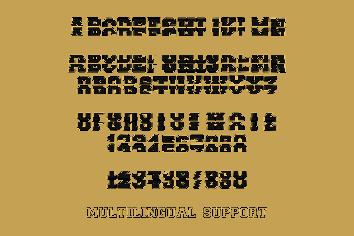 Scholar Varsity Stacked Monogram, a Serif Font by Dm Studio (Photo 9 of 10)