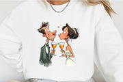 Valentine Weeding Couple Clipart, an Illustration by OK Design (Thumbnail 6 of 6)