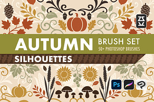 Fall Silhouettes Brush Set
