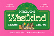 Westkind - Modern Western Slab Serif, a Slab Serif Font by timelesstype.co (Thumbnail 1 of 20)