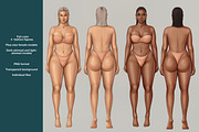 Plus Size Female Fashion Figure, a Person Illustration by designs.svkl (Thumbnail 2 of 8)
