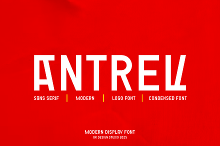 Antrev - Modern Sans Font, a Sans Serif Font by QR Design Studio