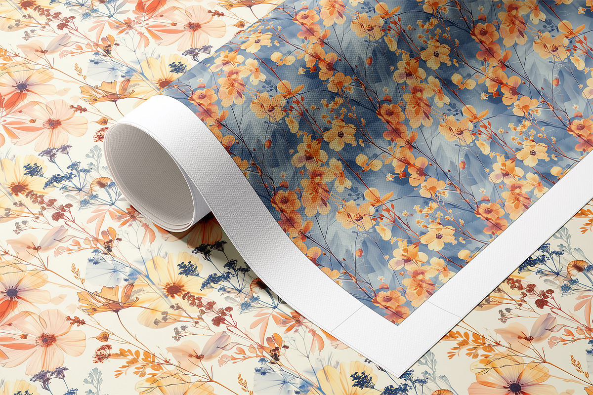 Wildflower Meadow Floral Patterns, a Pattern Graphic by Ninterints (Photo 6 of 19)